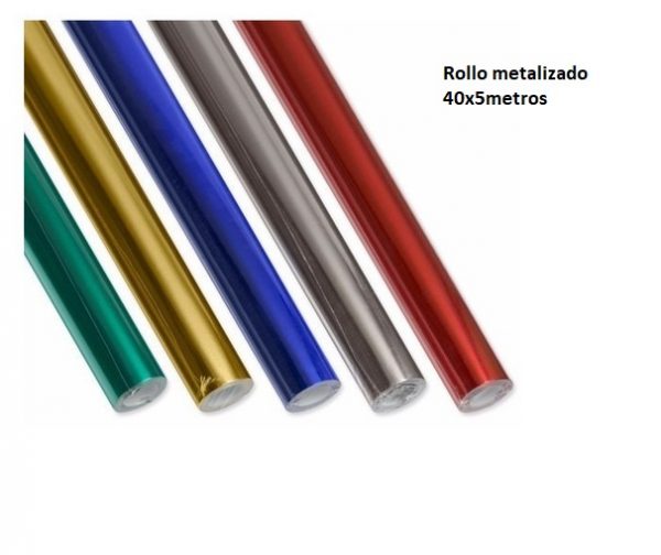 ROLLO PAPEL MET 40X5MT PLATA